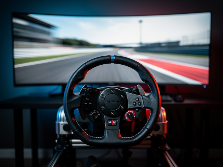 Fanatec CSL P1 V2 Lenkrad im Simracing Test mit Fokus auf Bedienung und Feedback