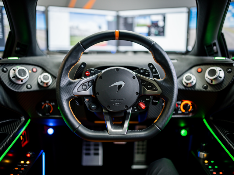Fanatec McLaren GT3 V2 Simracing-Lenkrad im Testbericht mit Details zum Schaltmechanismus