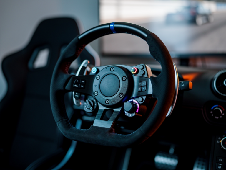 Fahrgefühl und Technik im Fokus beim Logitech Pro Racing Wheel Testbericht Logitech Pro Racing Wheel im Test ergonomisches Lenkrad mit präzisem Force-Feedback
