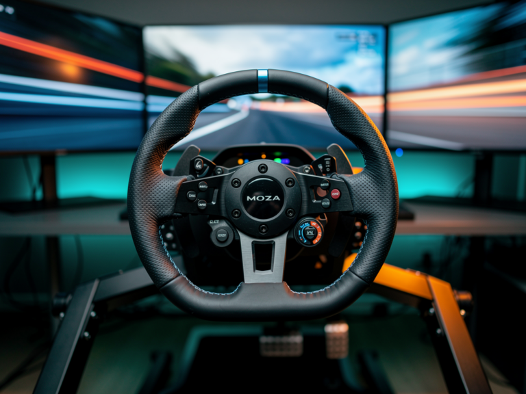 Moza CS Racing Wheel simracing Lenkrad mit präzisem Force-Feedback und hochwertiger Verarbeitung
