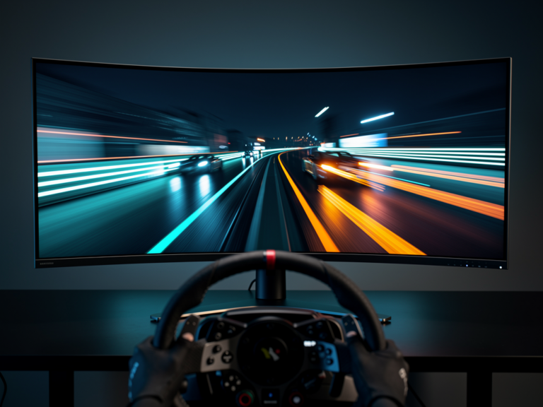 Samsung Odyssey G9 49 Zoll Curved Monitor im Simracing Test mit hoher Performance