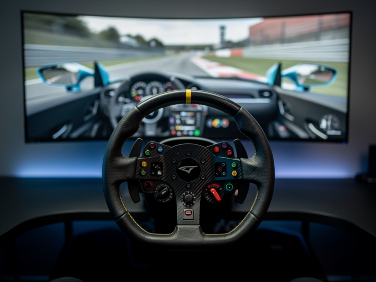 Thrustmaster Ferrari 488 GT3 Lenkrad im Simracing Testbericht nahaufnahme