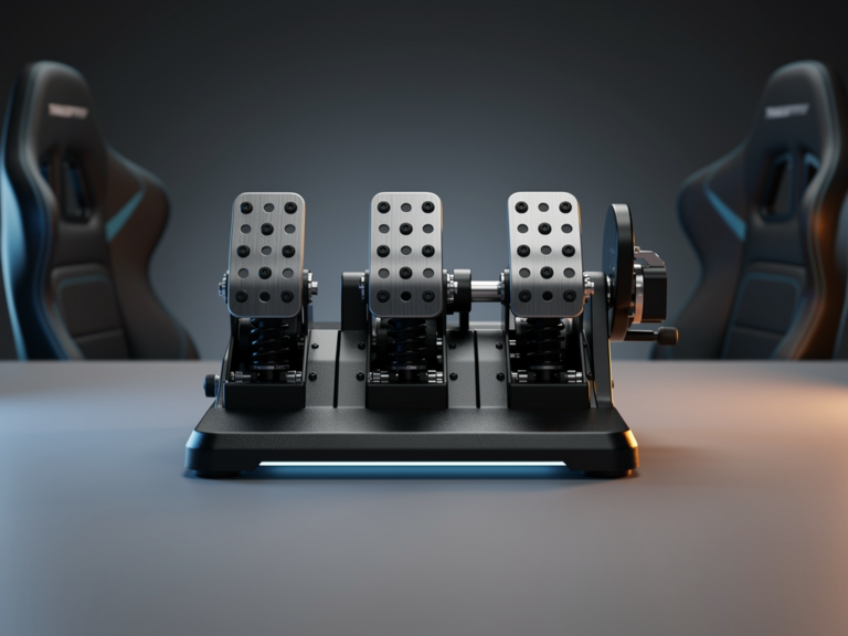 Thrustmaster T-LCM Test zeigt die Stärken der präzisen Loadcell-Pedale Thrustmaster T-LCM Loadcell-Pedale im Test mit präziser Bremswirkung