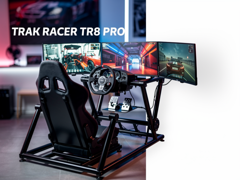 Trak Racer TR8 Pro Simracing Cockpit in moderner Rennsimulation ergonomisch und stabil
